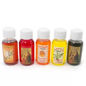 5 x Anointing Oil 60 ml. - 2.02 oz bottles Fragrance Of The Holy Bible Jerusalem