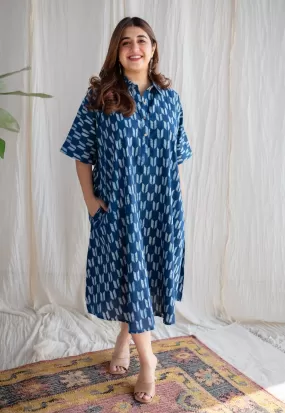 Afsha Dabu Cotton Dress