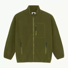 BASIC FLEECE JACKET ARMY GREEN