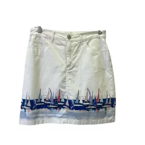 Blue & White Skort By Croft And Barrow, Size: 4