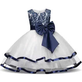 Blue Lace Girl's Dress