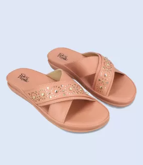 BW9254-TEA PINK-Women Comfort Slipper