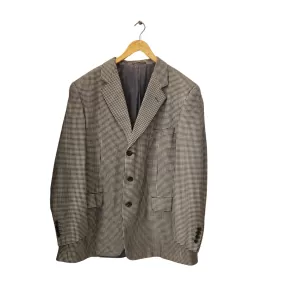 Corneliani Men's Silk & Wool Checked Blazer | Gently Used |