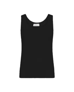 Cotton Crochet Tank (Black)