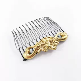 Flower Scroll Medium Hair Comb