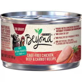 Purina Beyond Grain-Free Chicken, Beef & Carrot Recipe in Gravy Canned Cat Food